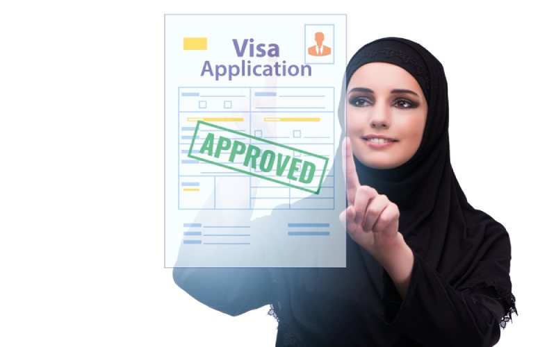 Visa Application Form Hold By a Woman